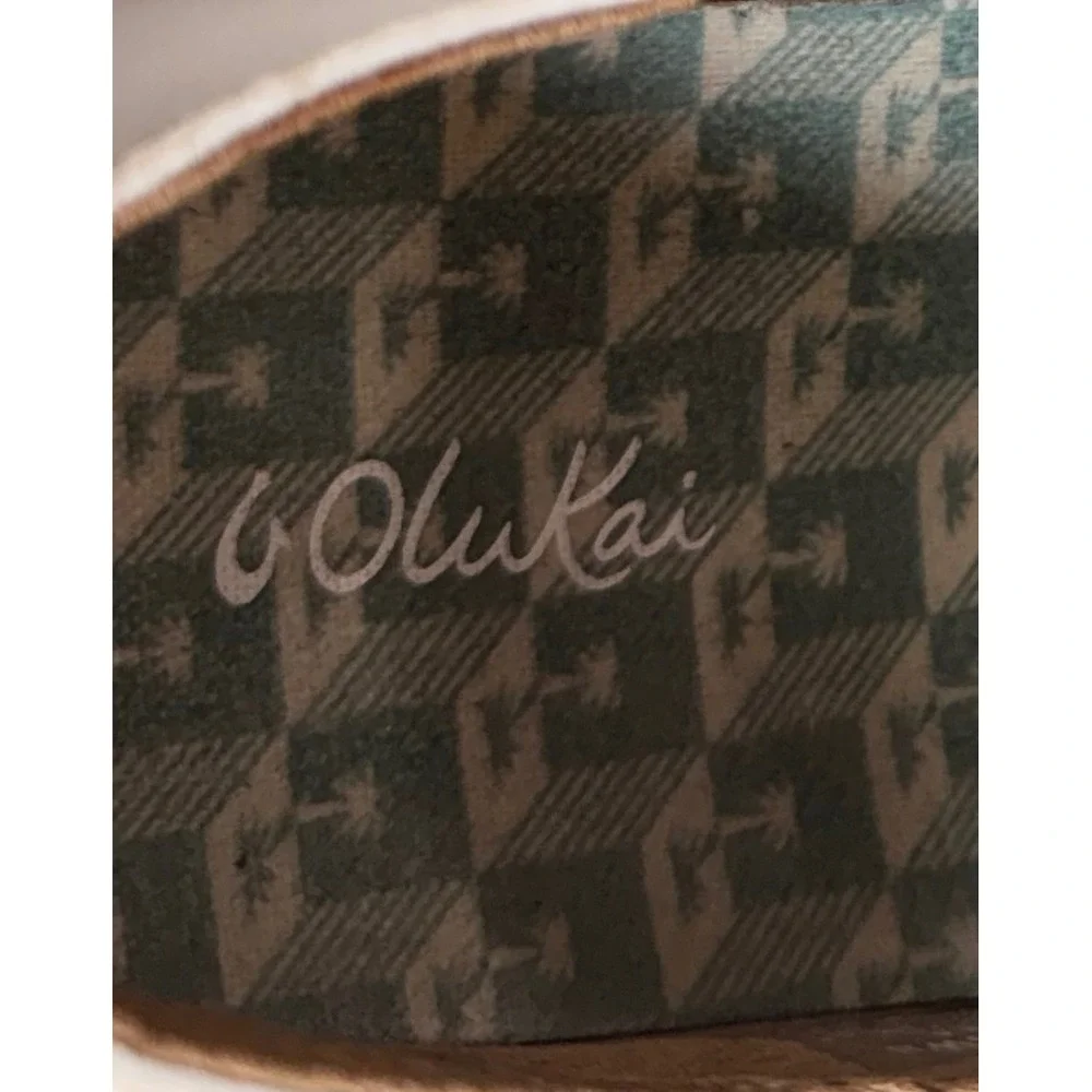 OluKai Pehuea Women's 11 White Mesh Slip On Sneakers Casual Comfort Shoes